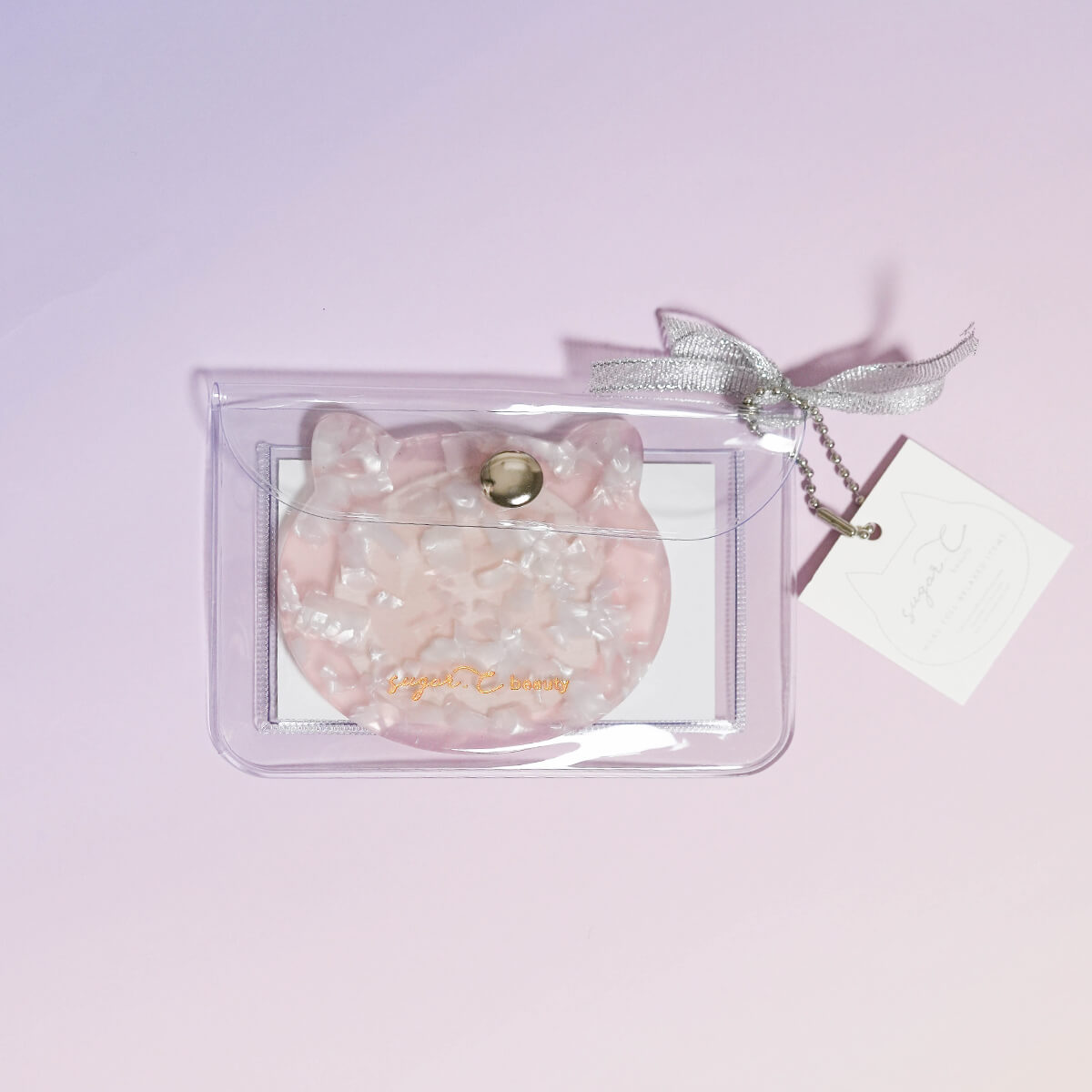 ネコの形の手鏡