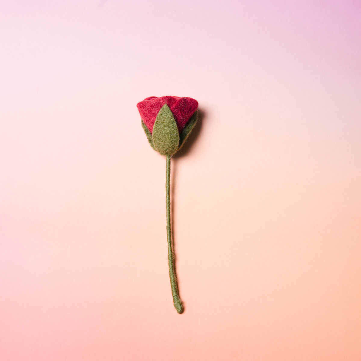 フェルトフラワー (ローズカップ咲き)