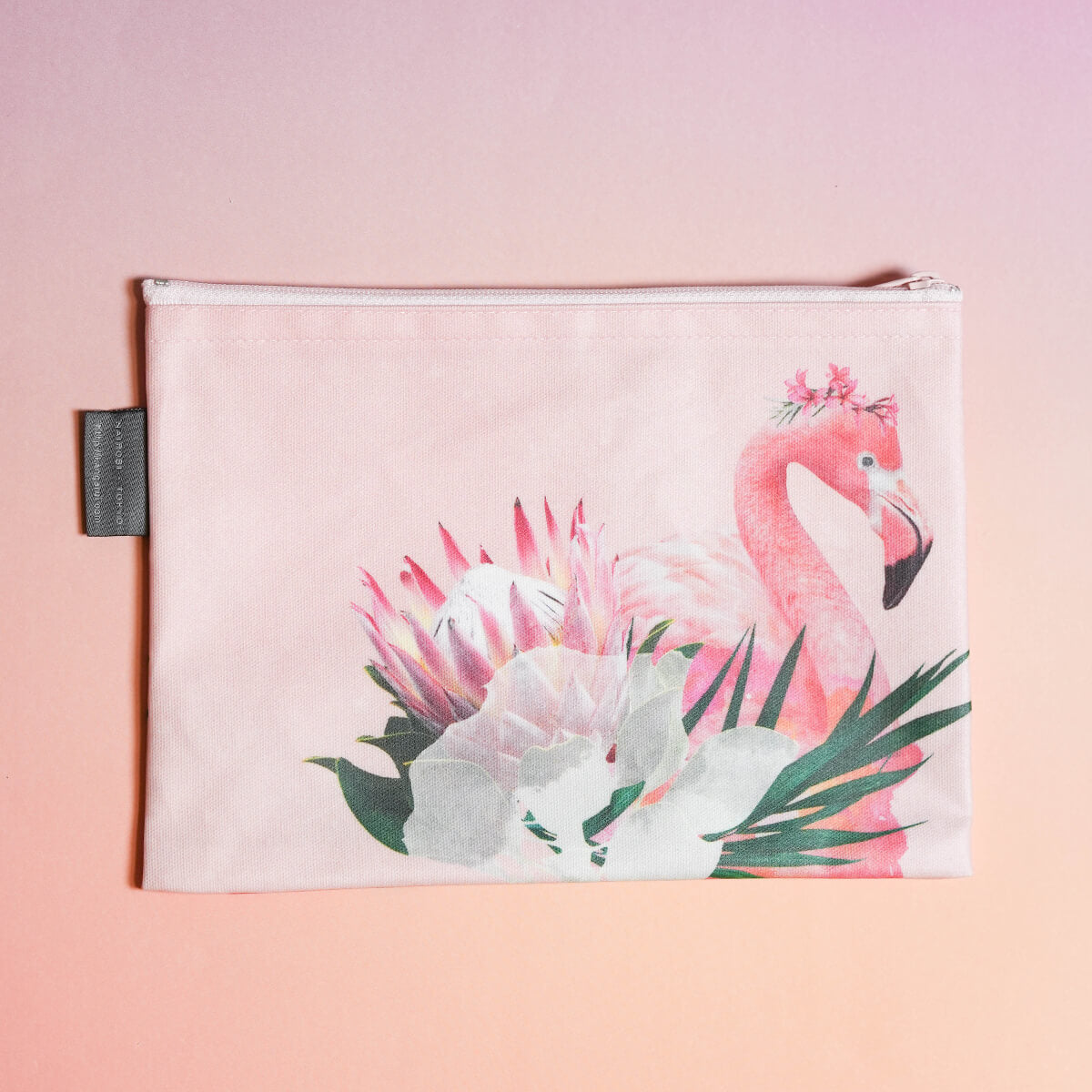 サファリポーチ Floral Flamingo