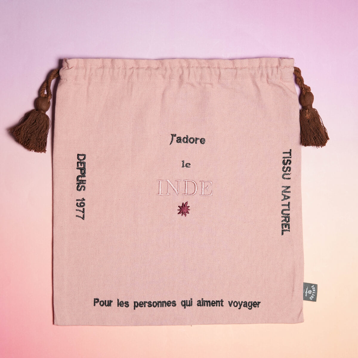 航海系列刺繡抽繩包