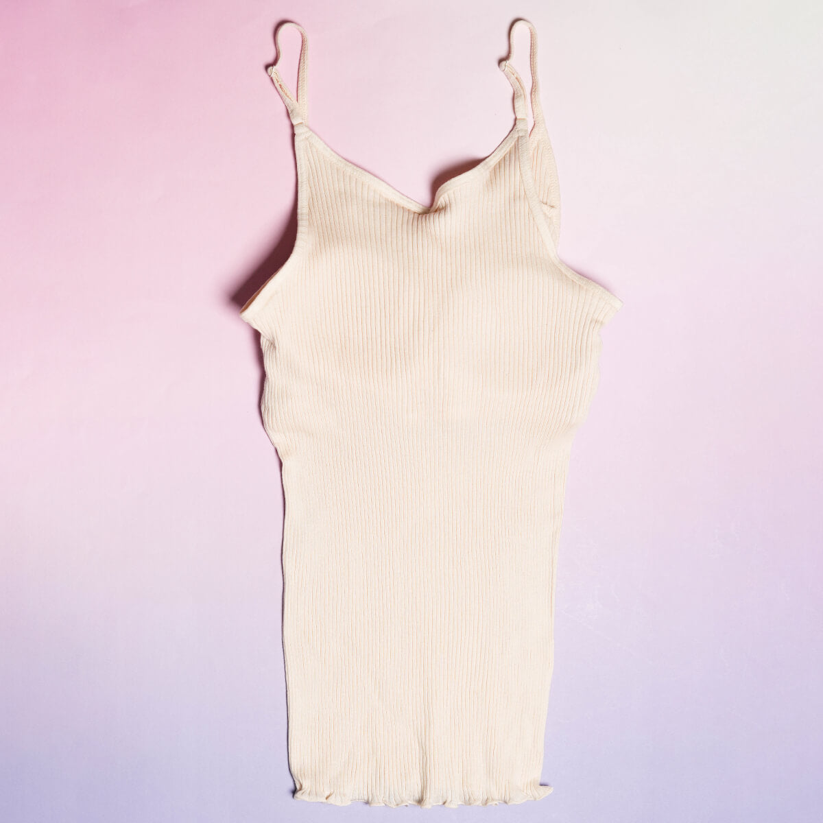 リブカップ付きキャミソール