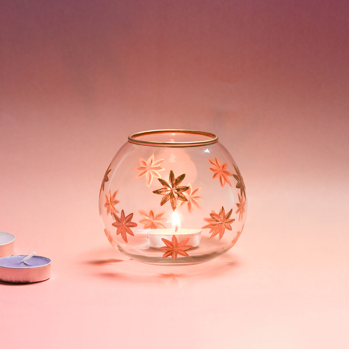 星模様キャンドルホルダー(球型)
