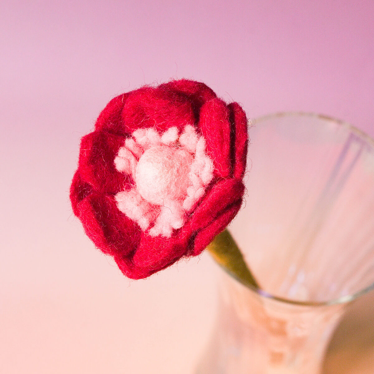 フェルトフラワー(ポピー)