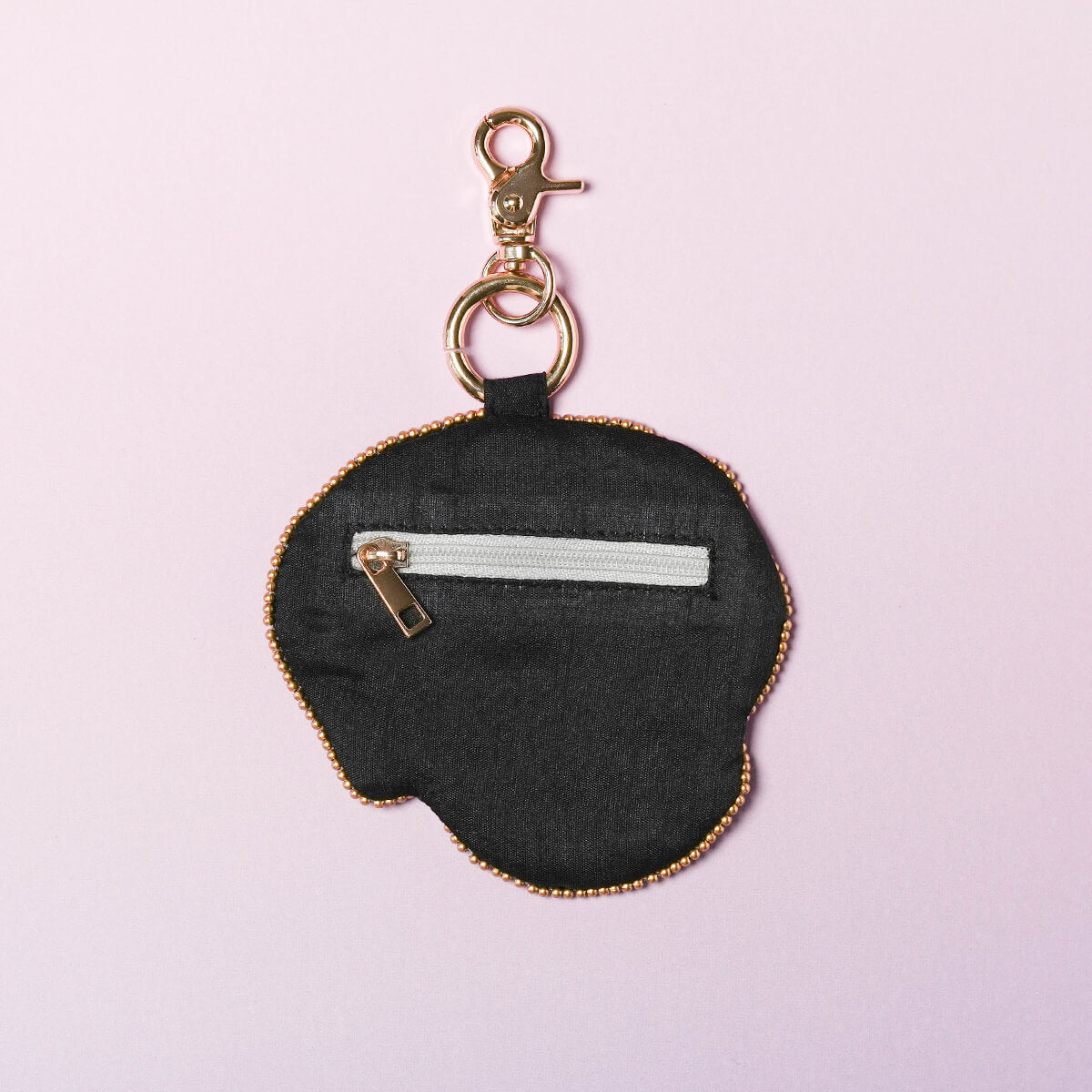 ドッグ刺繍 キーポーチ バッグチャーム