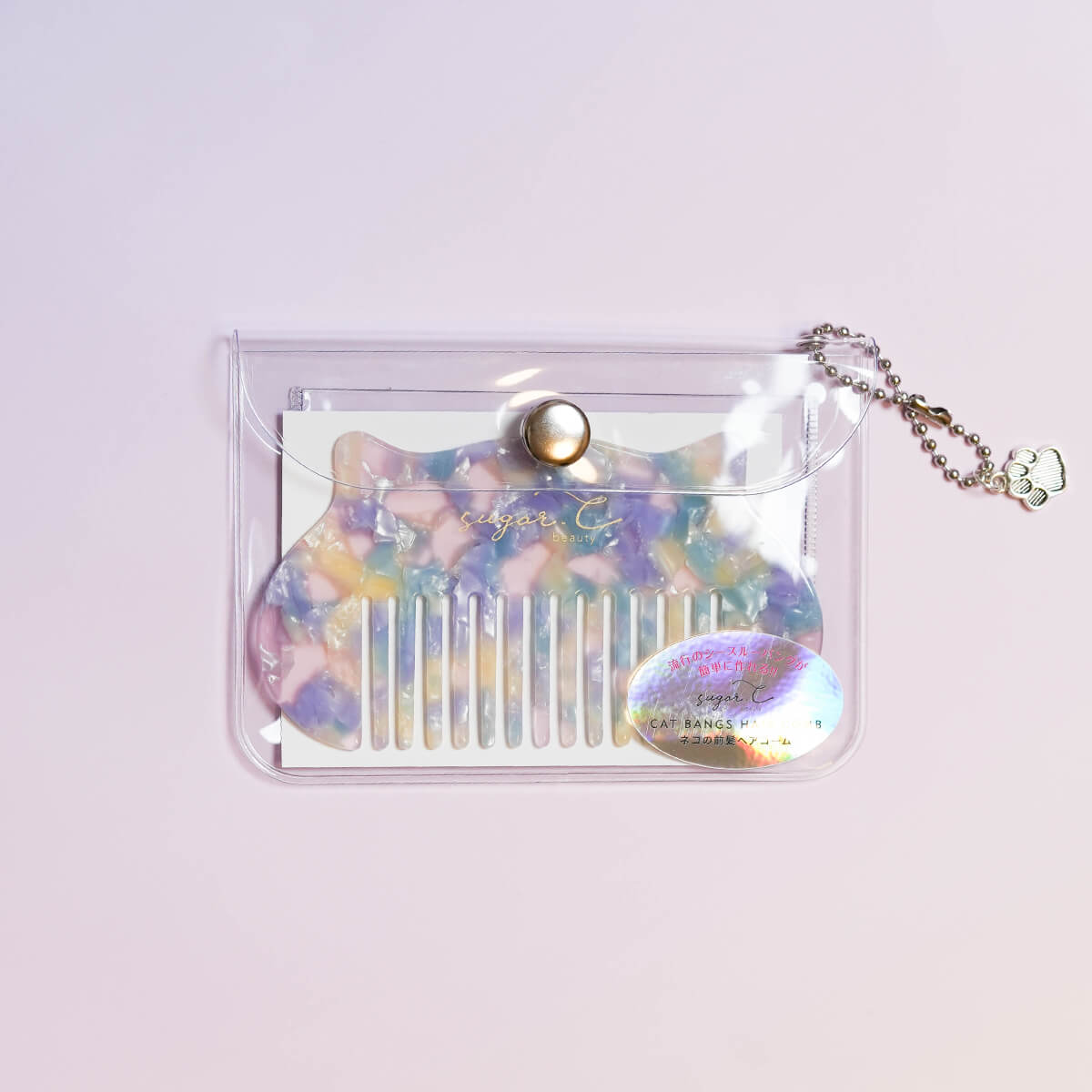 ネコの前髪シースルーコーム