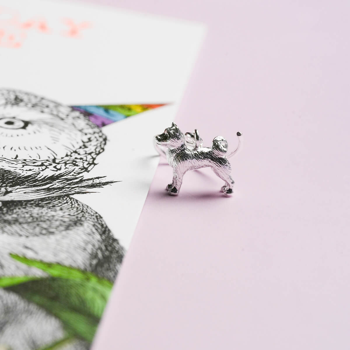 柴犬のドロップピアス