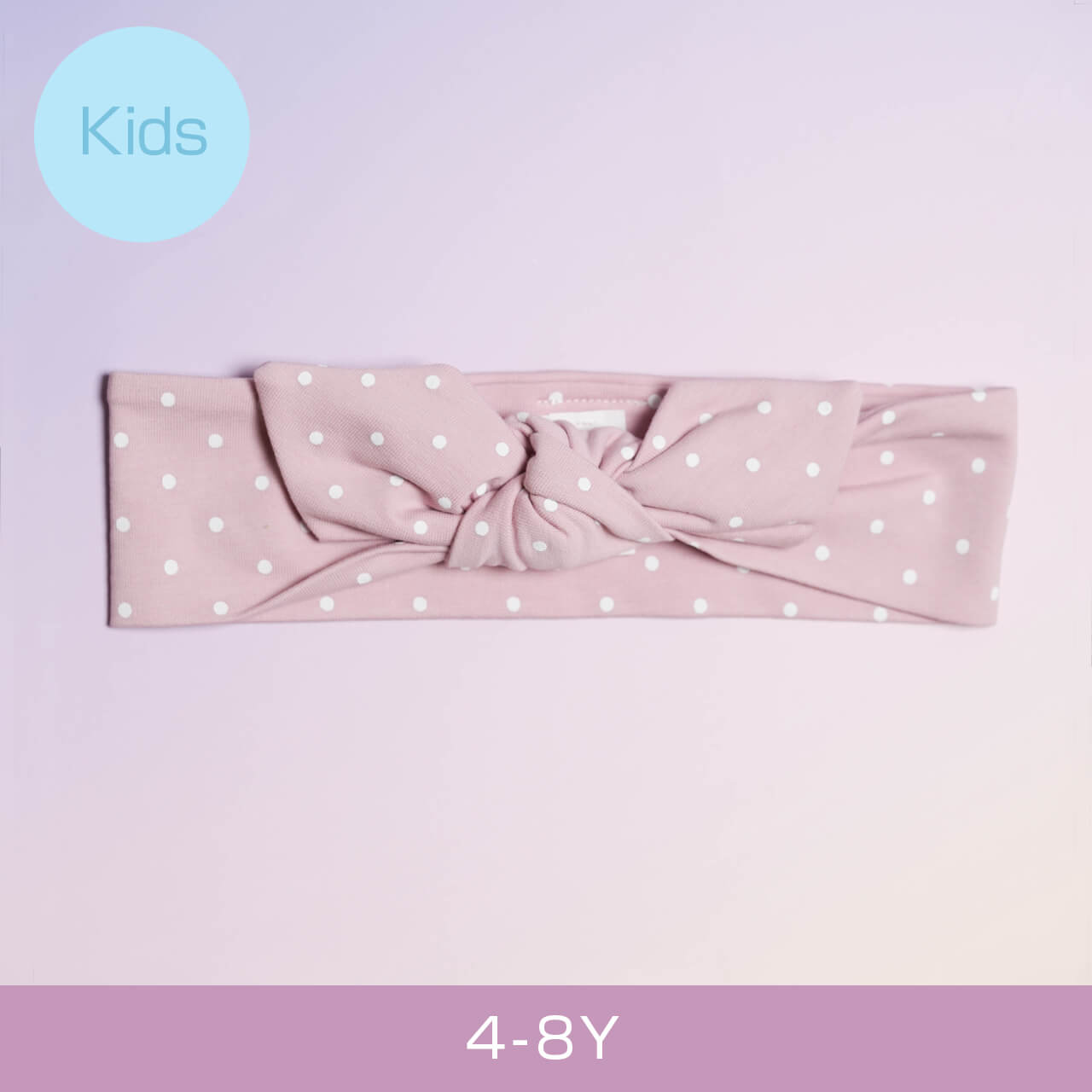 【ベビー&キッズ】UL&Ka ヘアバンド(ピンクとドット)