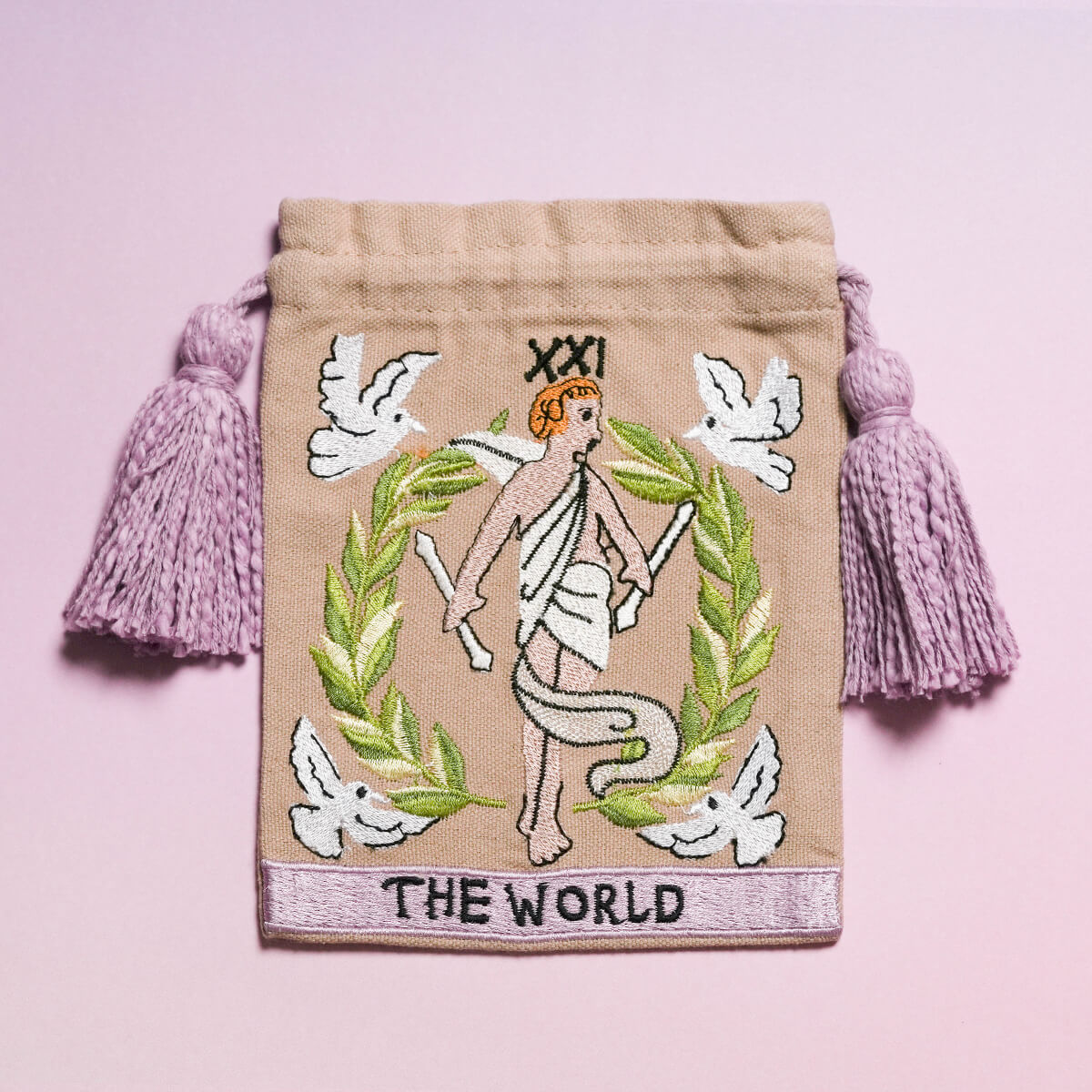 タロット刺繍巾着