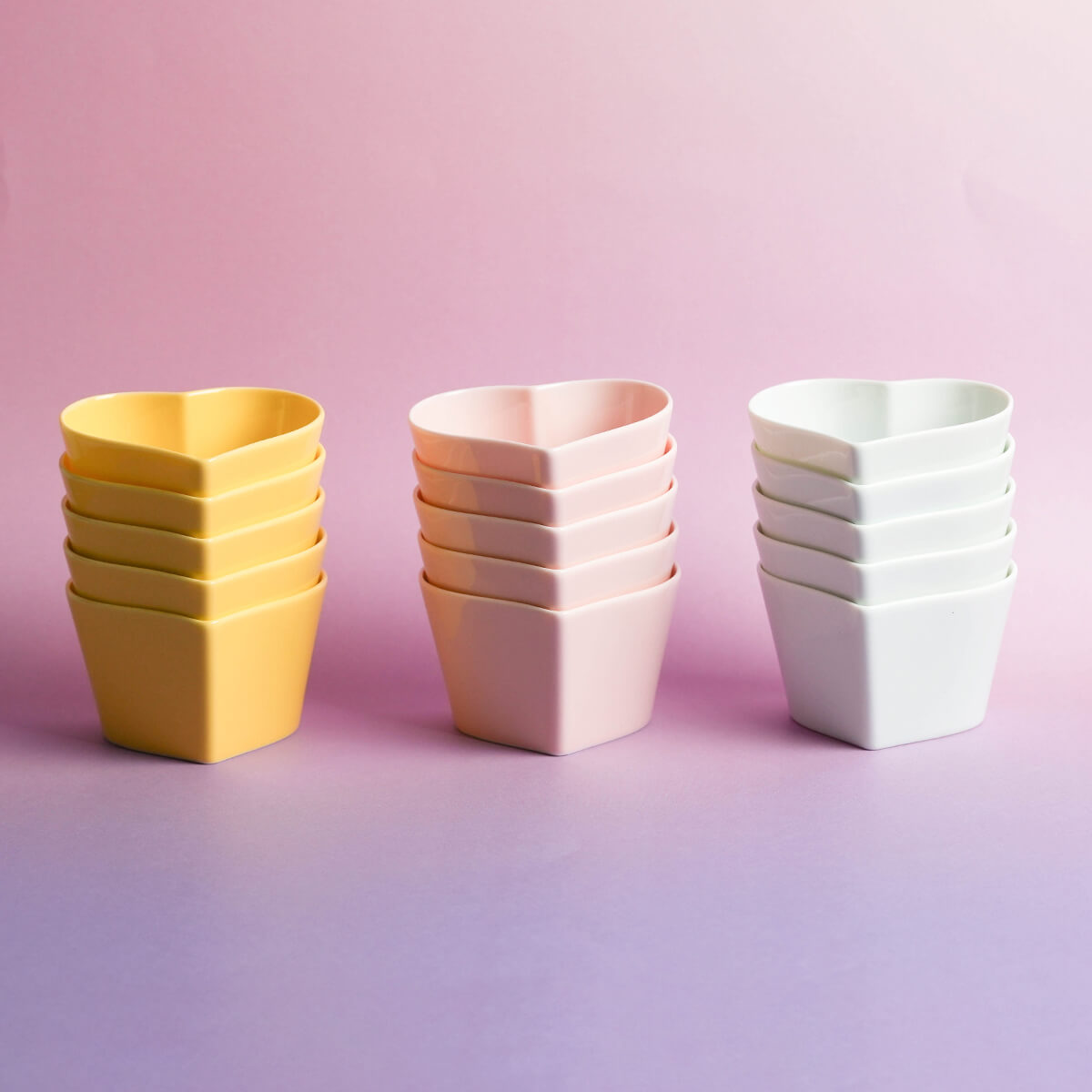 heart white porcelain