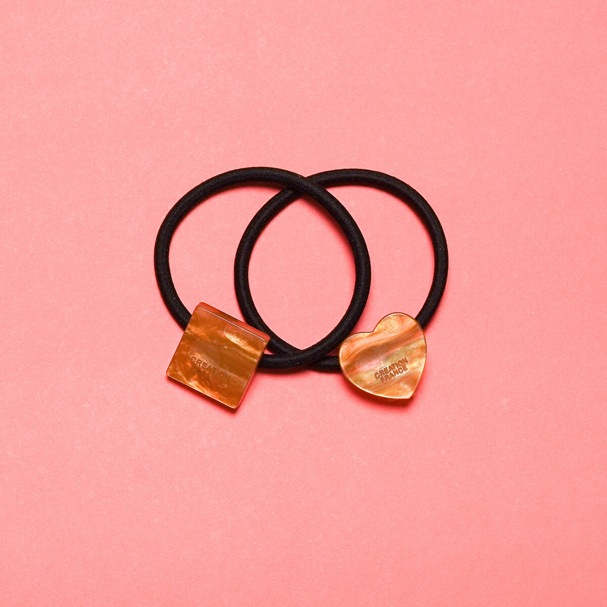 Hair Elastic Heart & Square