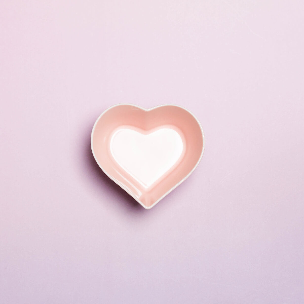 heart white porcelain