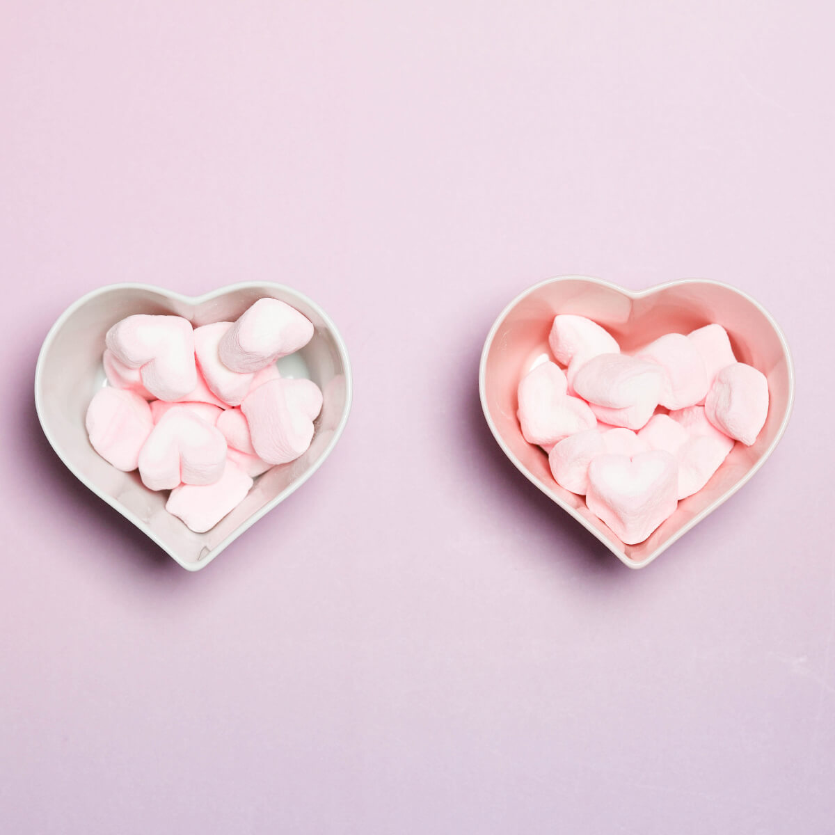 heart white porcelain