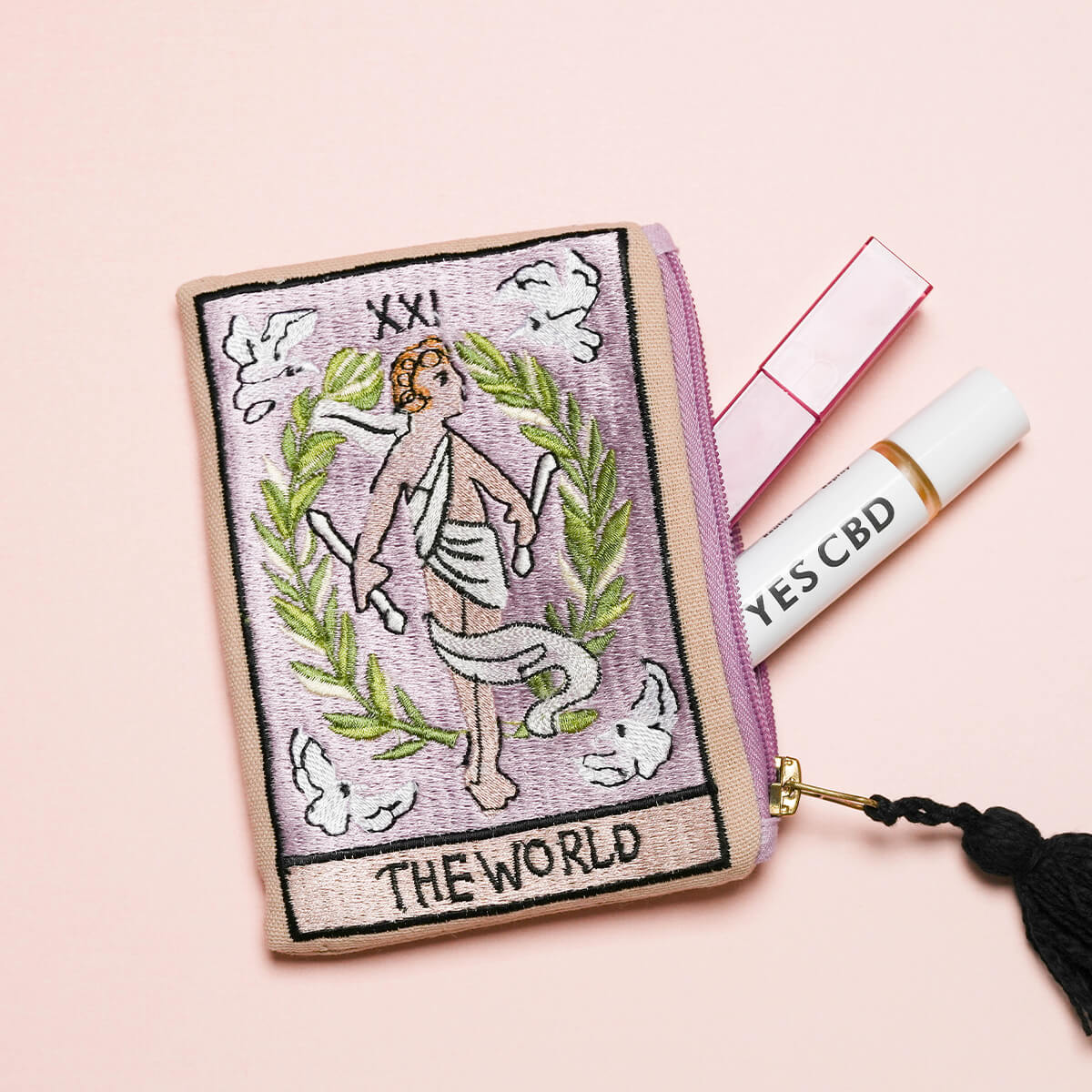 タロット刺繍ポーチ