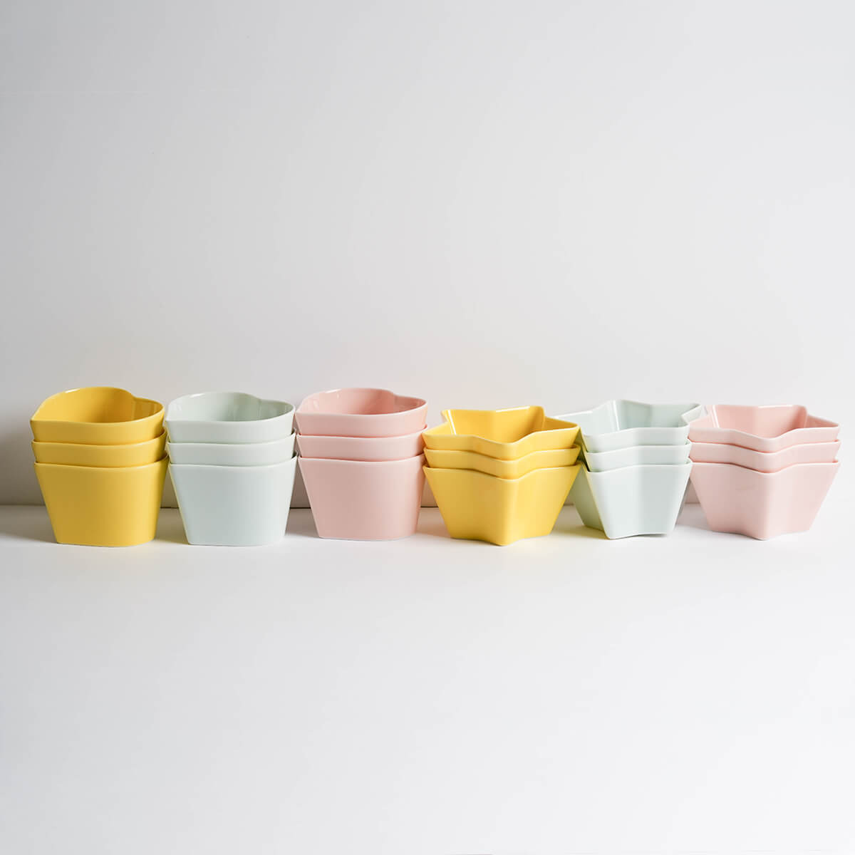 heart white porcelain