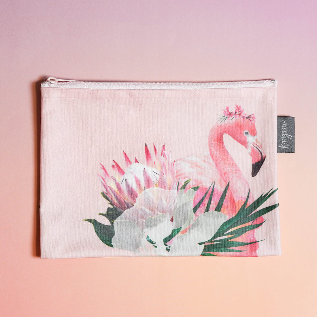 サファリポーチ Floral Flamingo