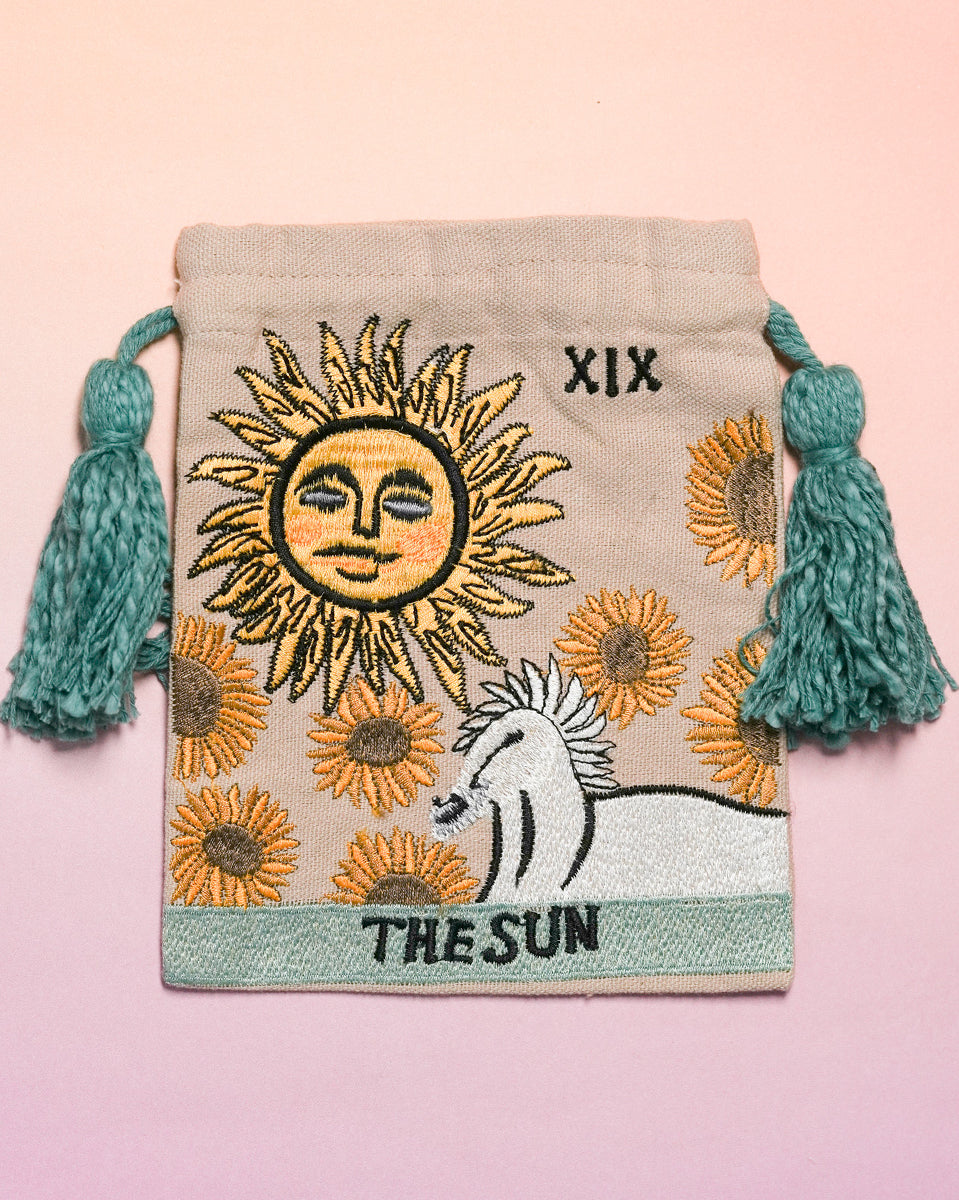 【30%OFF】タロット刺繍巾着 訳あり