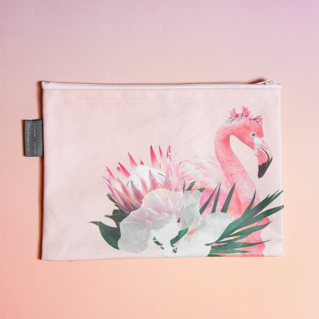 サファリポーチ Floral Flamingo