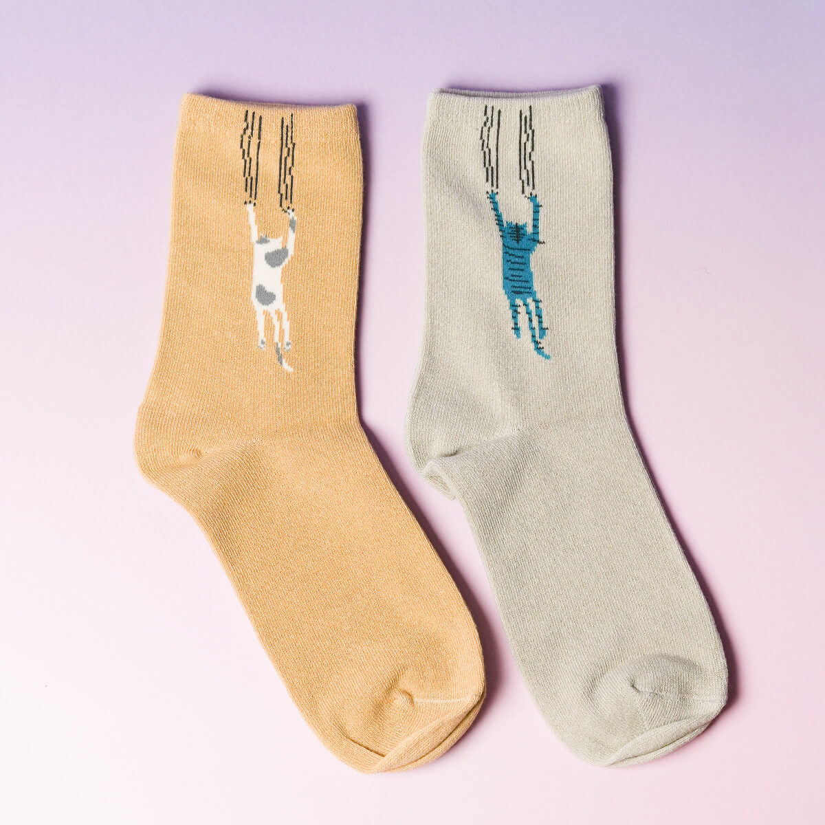 くせ強／２Ｐソックス【動物】