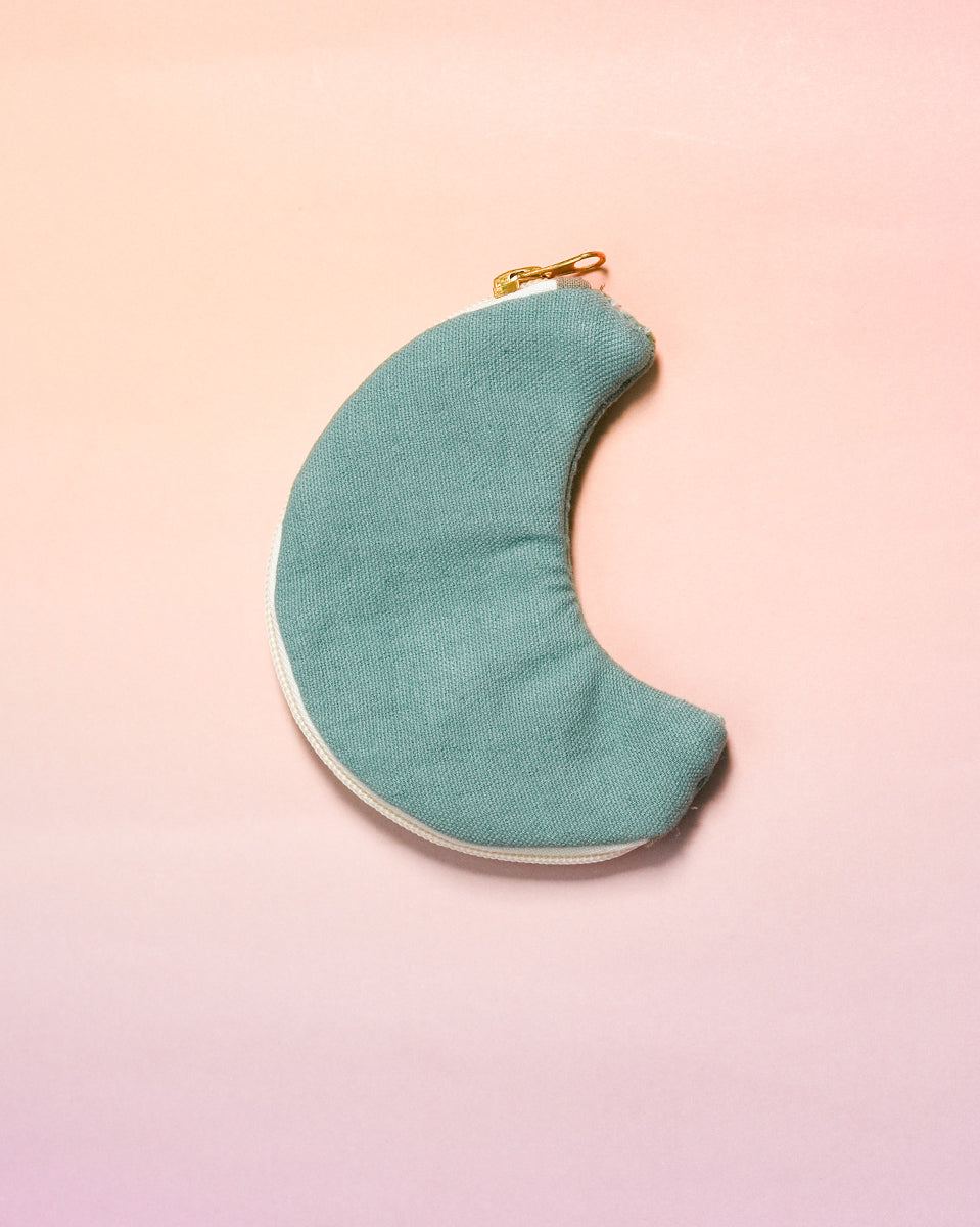 月亮刺繡小袋