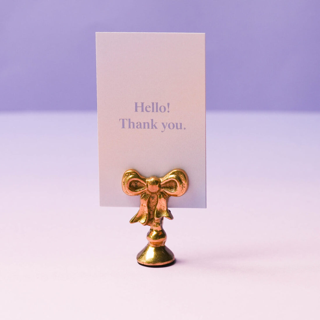 真鍮リボンカードスタンド