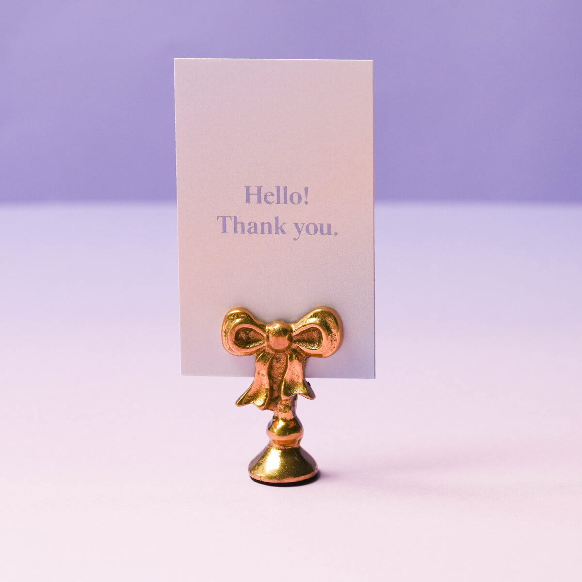 真鍮リボンカードスタンド
