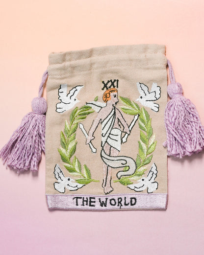 【30%OFF】タロット刺繍巾着 訳あり