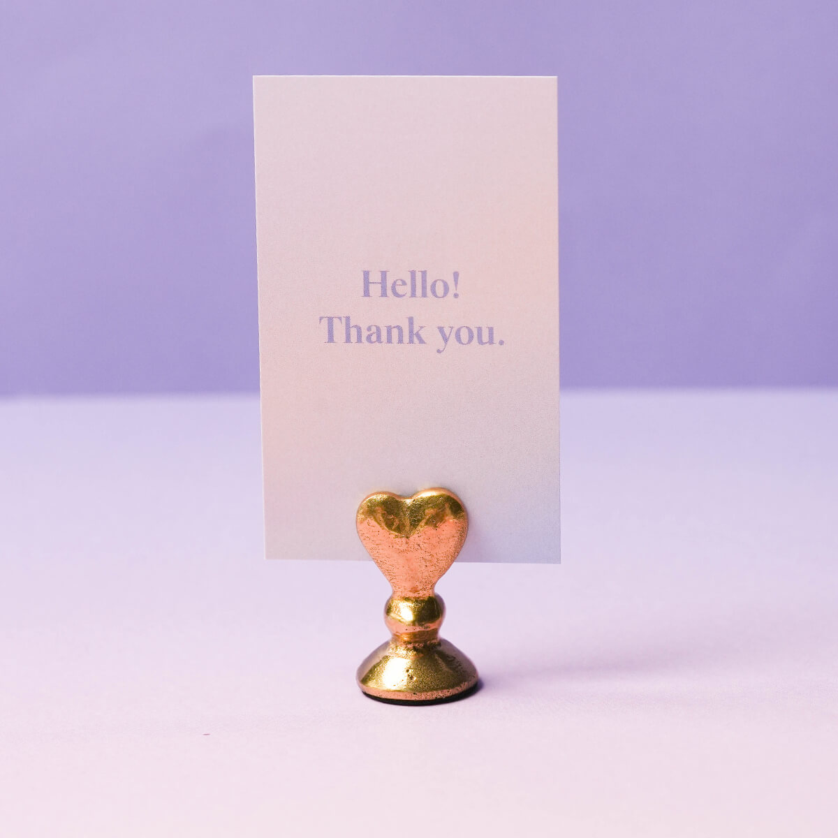真鍮ハートカードスタンド