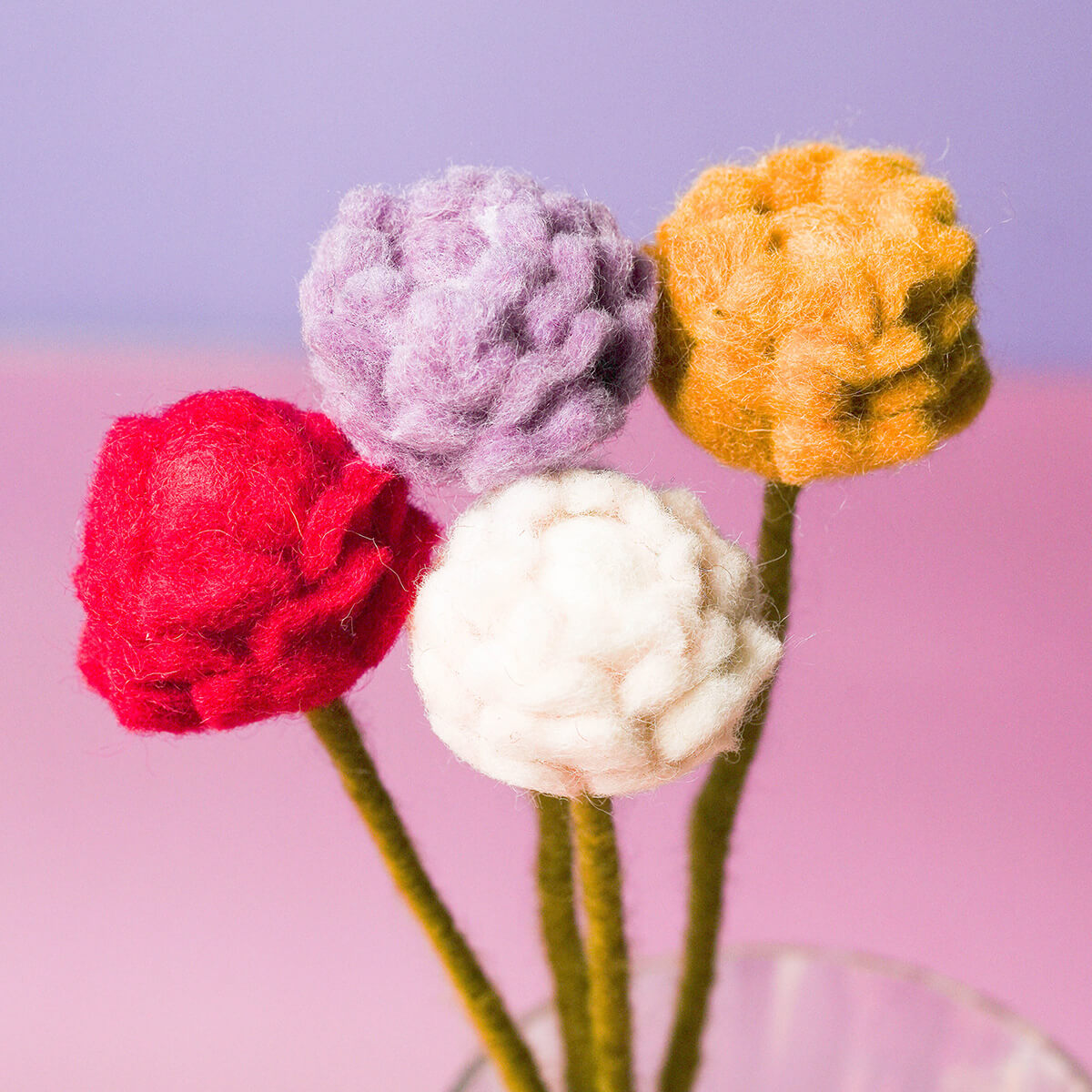 フェルトフラワー （ローズ）