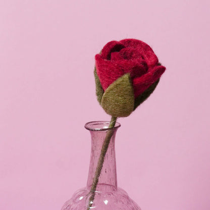 フェルトフラワー （ローズカップ咲き）