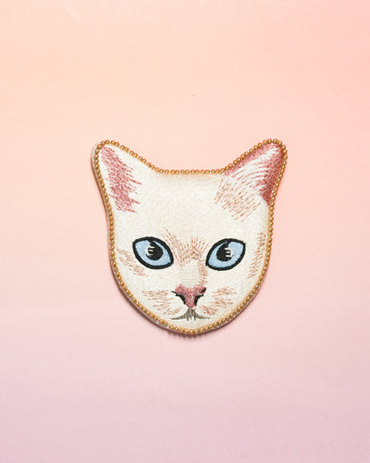 【30%OFF】キャット刺繍ミラー