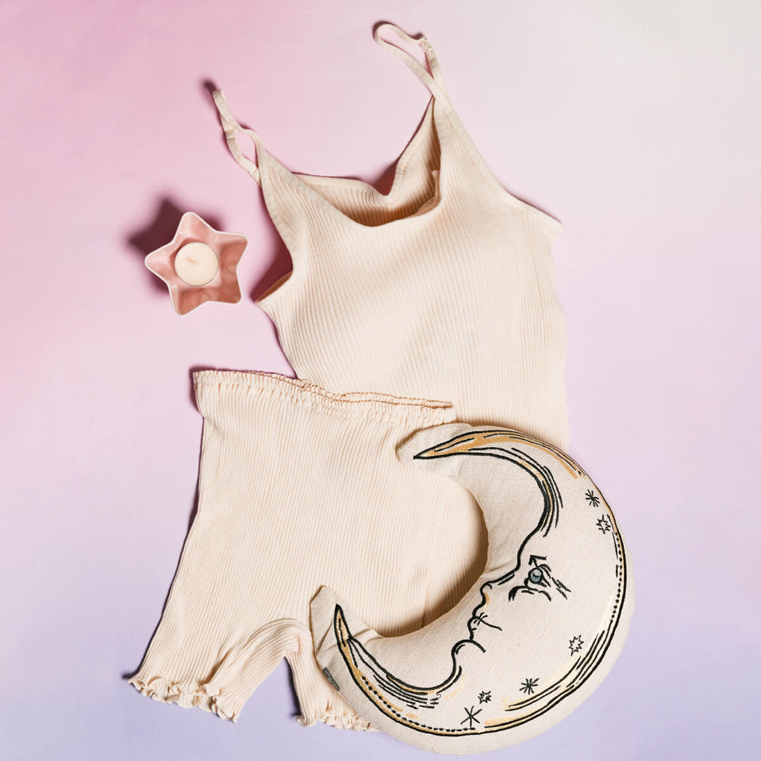 リブカップ付きキャミソール