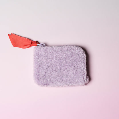 Lilac Towelling Corner Purse