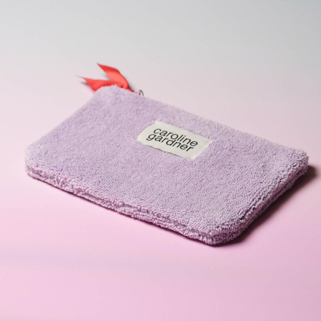 Lilac Towelling Zip Pouch