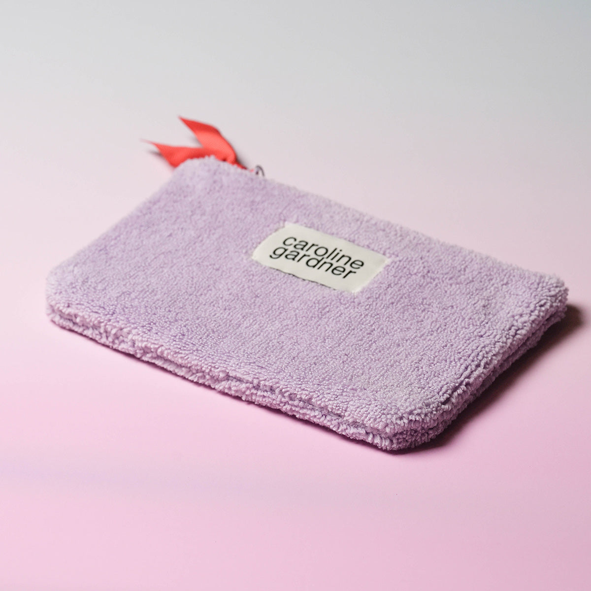 Lilac Towelling Zip Pouch