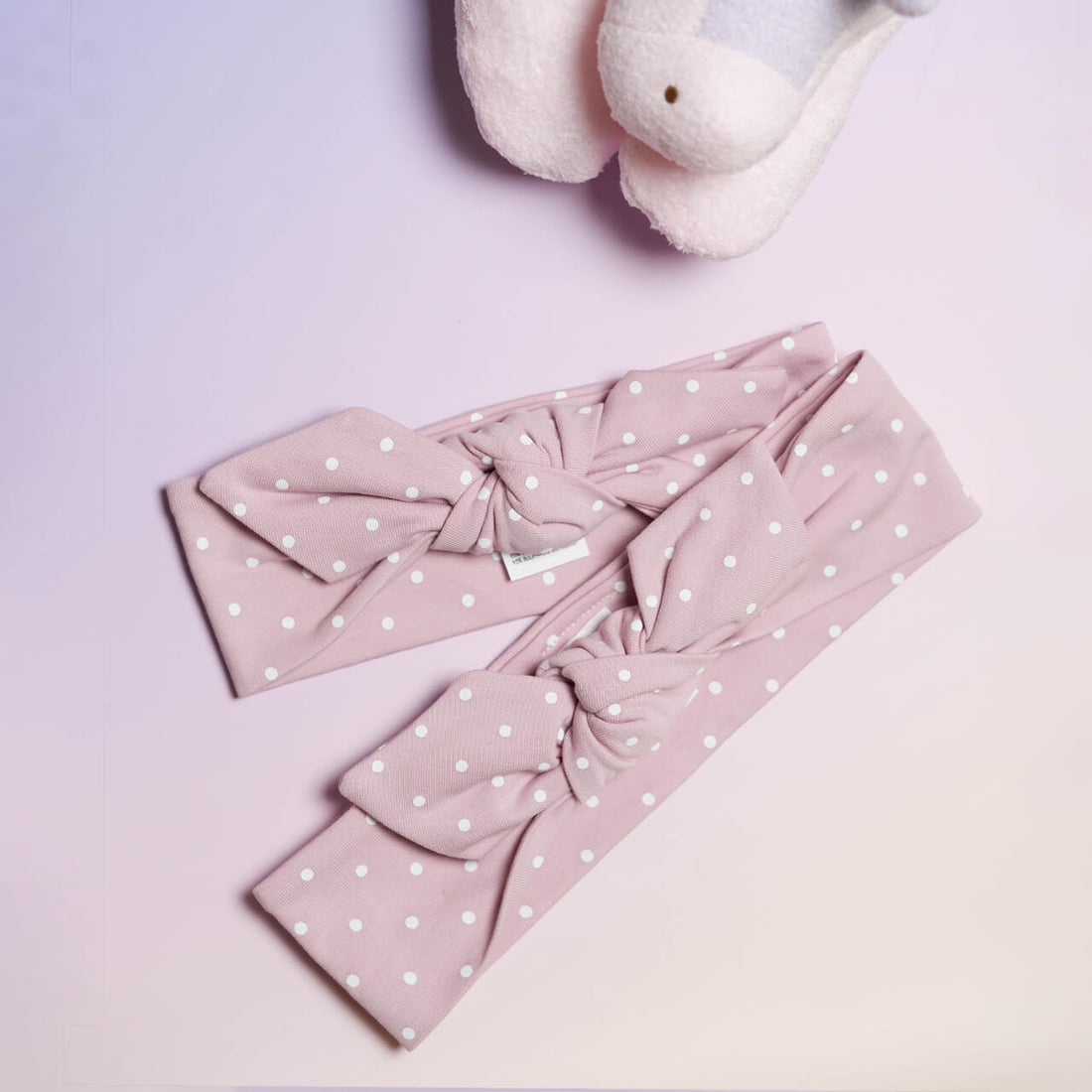 【ベビー&amp;キッズ】UL&amp;Ka ヘアバンド（ピンクとドット）
