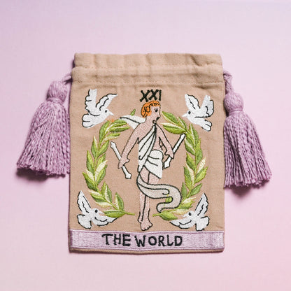 タロット刺繍巾着