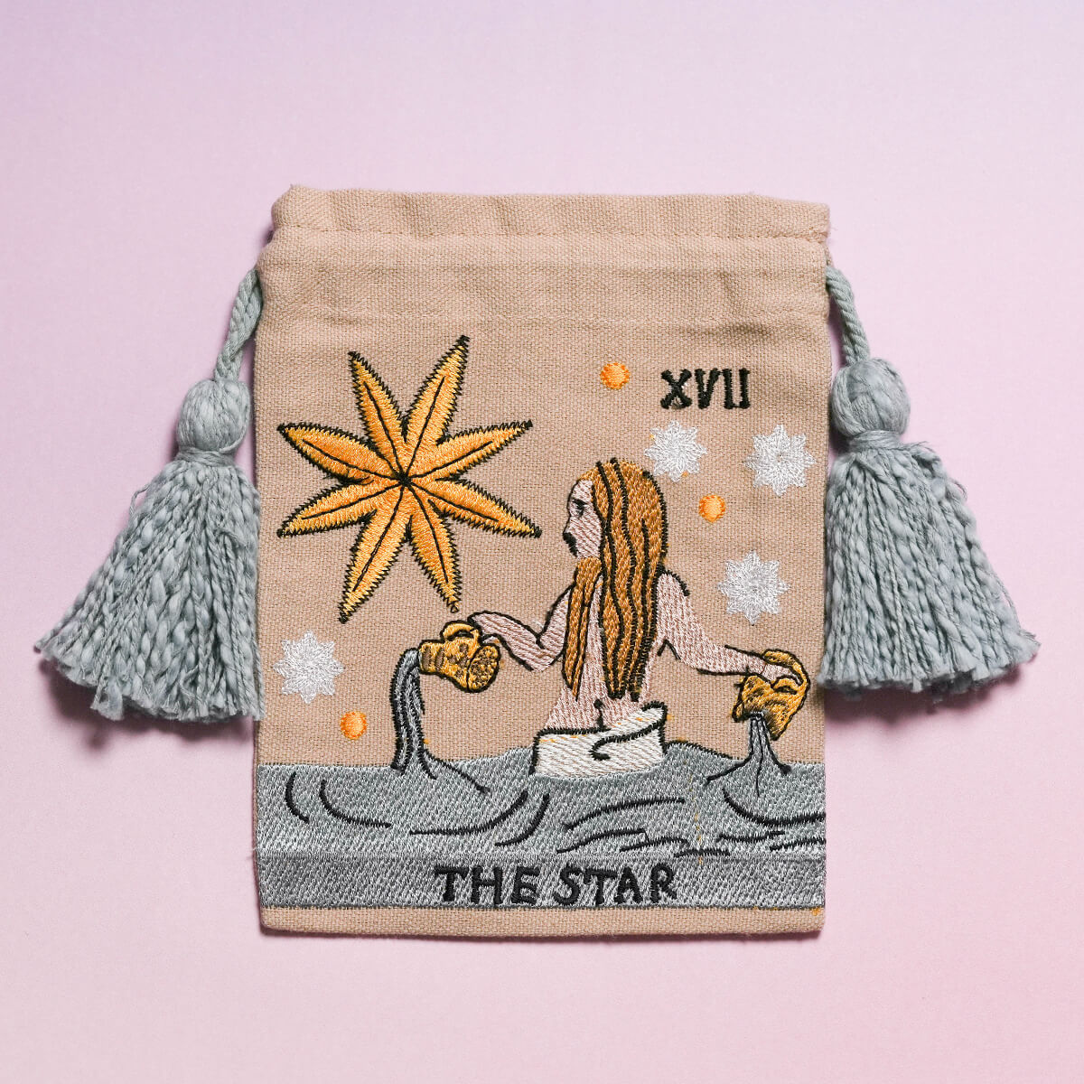 タロット刺繍巾着