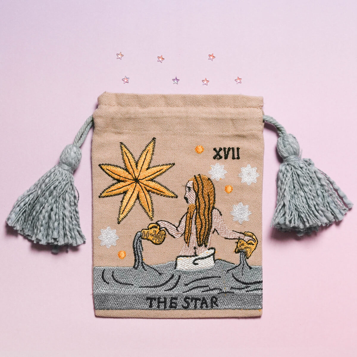 タロット刺繍巾着 スター