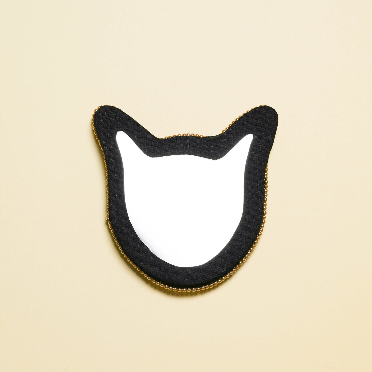 キャット刺繍ミラー