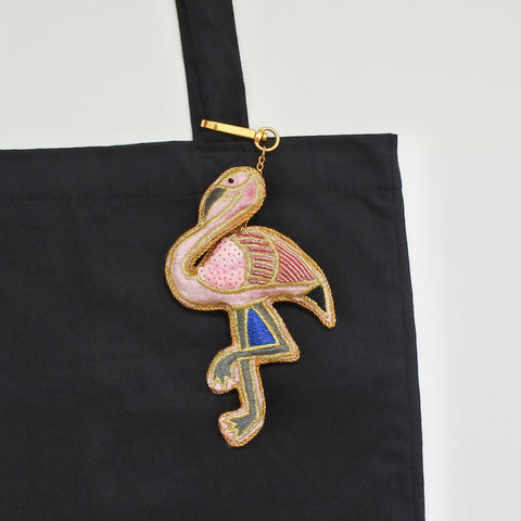 zari embroidered keychain
