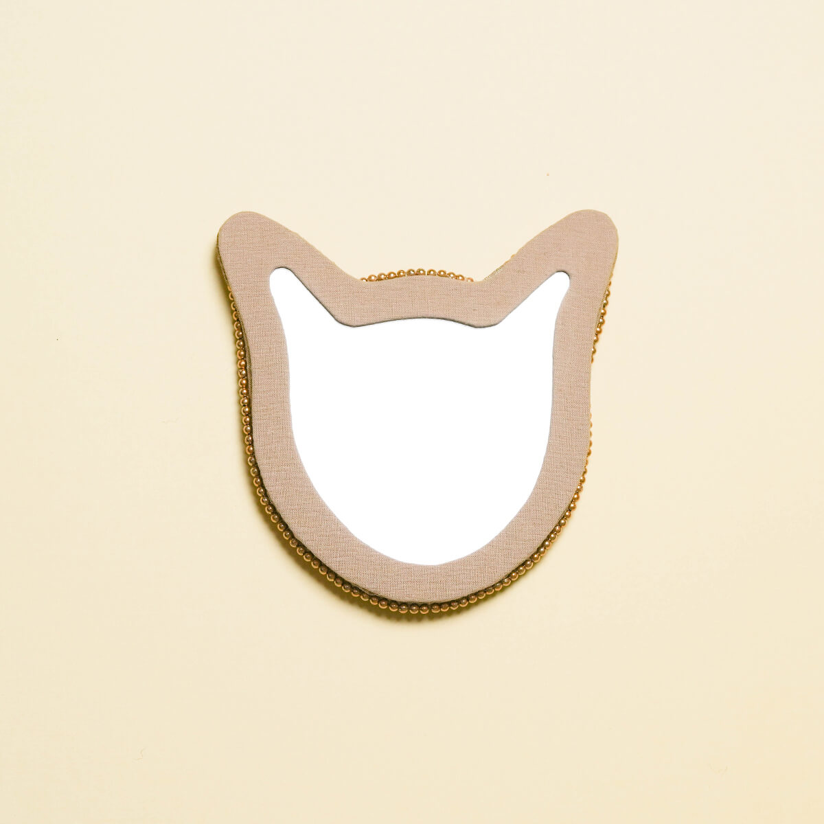 キャット刺繍ミラー