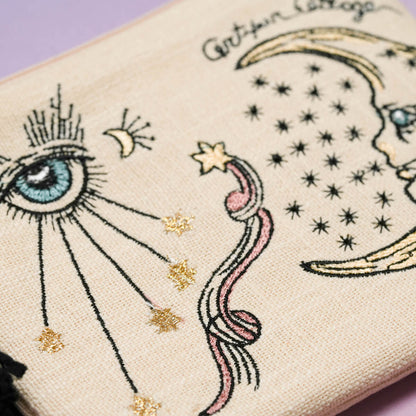 コズミック刺繍ポーチ