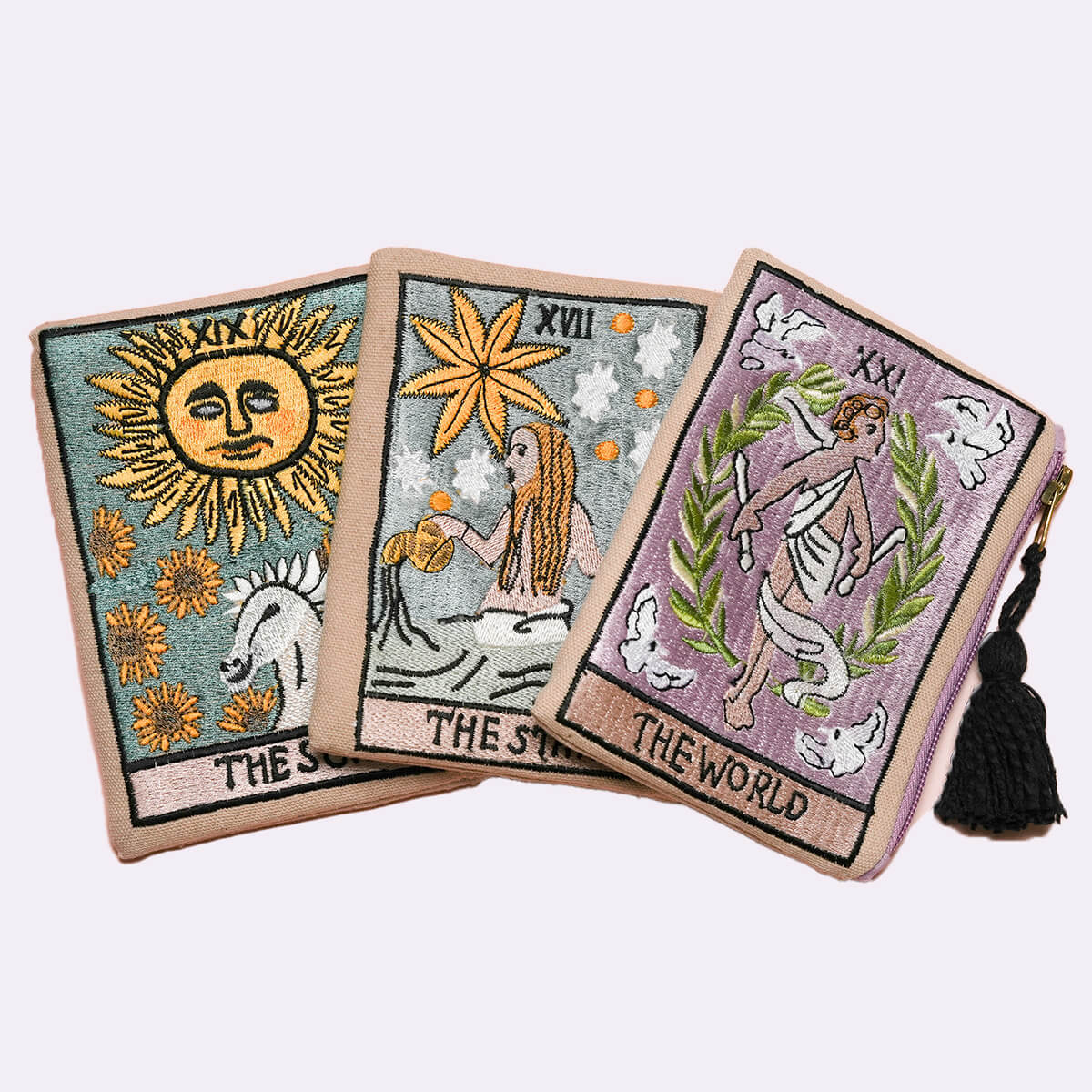 タロット刺繍ポーチ